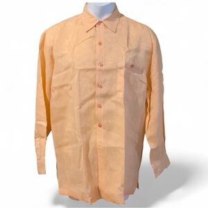 Weekenders linen L/S button down. XL